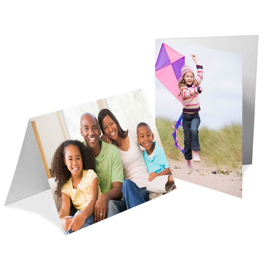 Custom Folded Note Cards with Your Photo or Logo